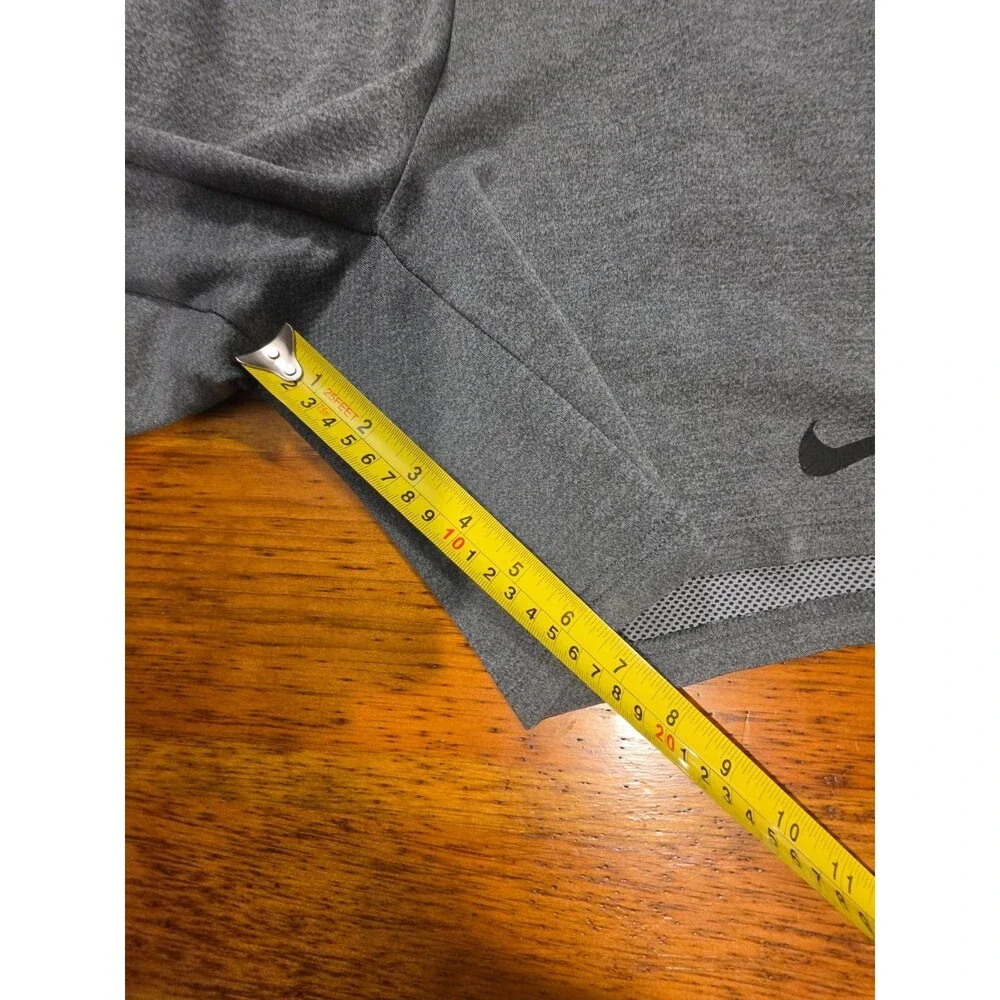 Nike Mens L Grey Dri-FIT Fleece Athletic Training Shorts Mesh Pockets CJ2009 EUC